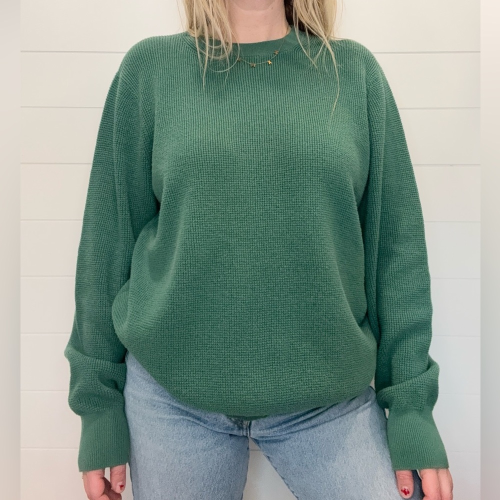 Outerknown Forest Green Crewneck Sweater